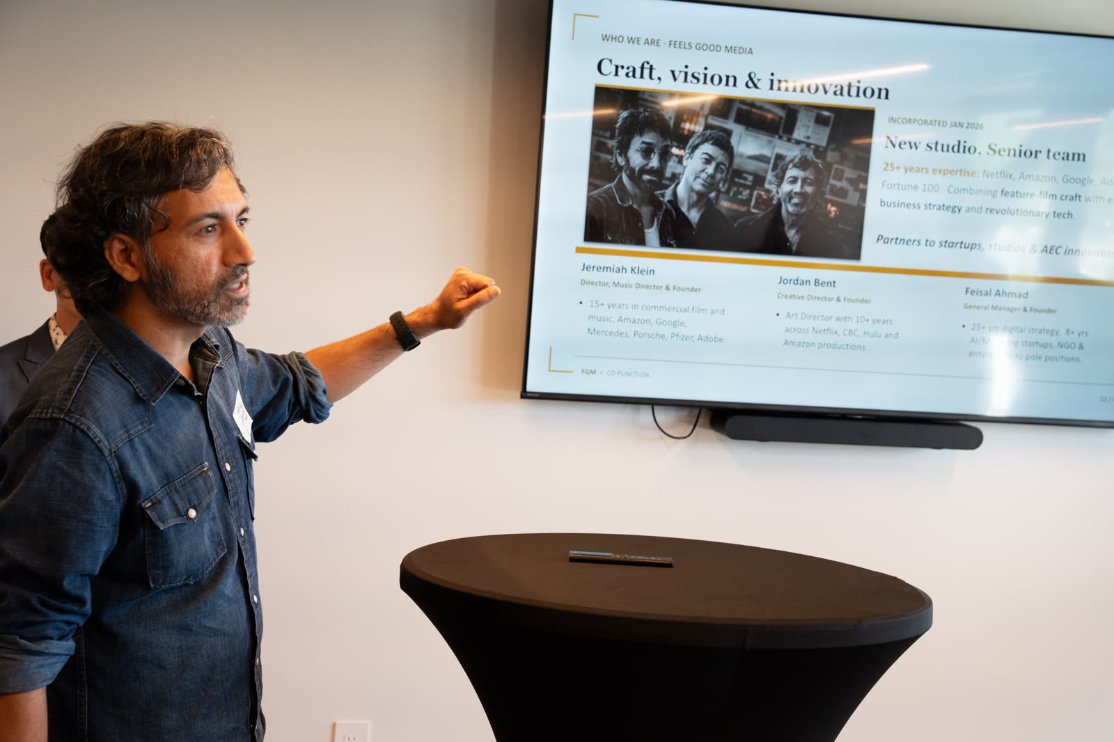 Feels Good Media presenting at CoFunction's AI in Action: Design + Construction event in Vancouver